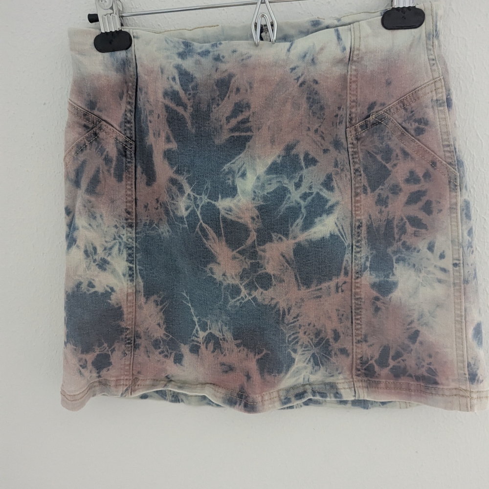 Wild Fable Pink and Blue Mini Pencil Skirt